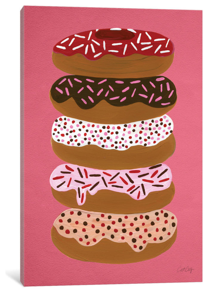"Donuts Stacked Cherry Artprint" by Cat Coquillette, 18x12x1.5