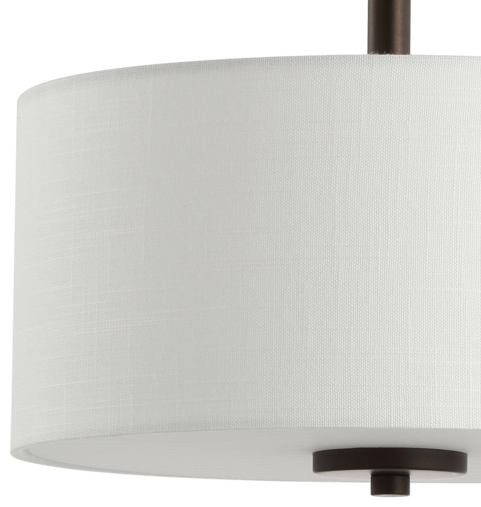 Marc 15" Metal LED Semi-Flush Mount, Oil Rubbed Bronze