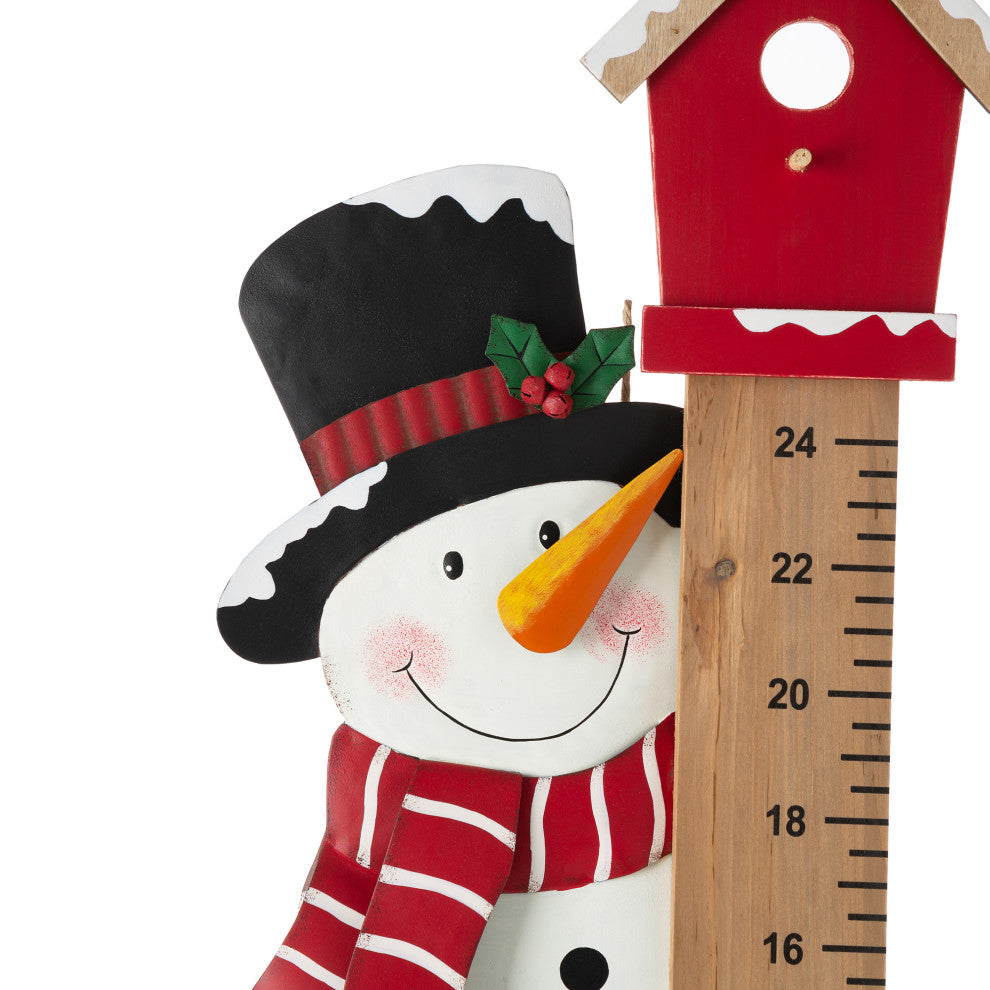 40"H Snowman Snow Gauge Yard Stake or Wall Decor