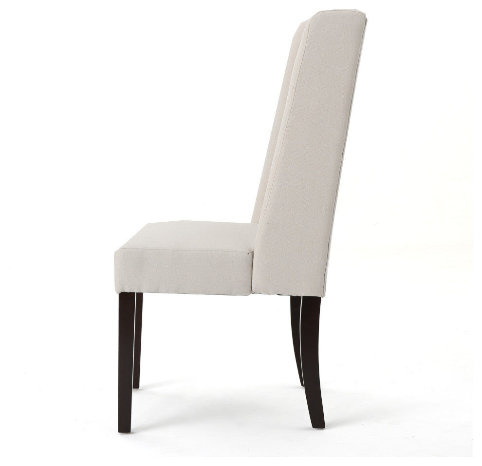 GDF Studio Rory Contemporary Fabric Wingback Dining Chair, Set of 2
