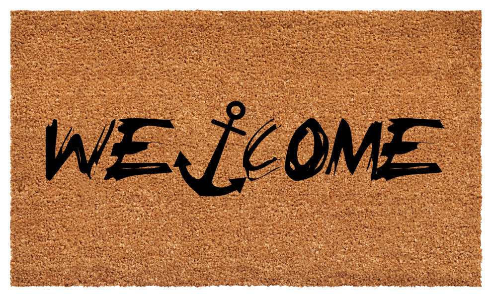 Calloway Mills Nautical Anchor Welcome Doormat, 24" X 36"