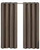 Gulfport Faux Linen Blackout Weave Panels, Taupe, 104"x84", Set of 2