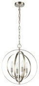 Chloe Lighting Osbert Industrial 4-Light Ceiling Pendant, Brushed Nickel