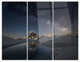 "Dark Mountains in Spain" Photo Metal Wall Art, 3 Panels, 36"x28"
