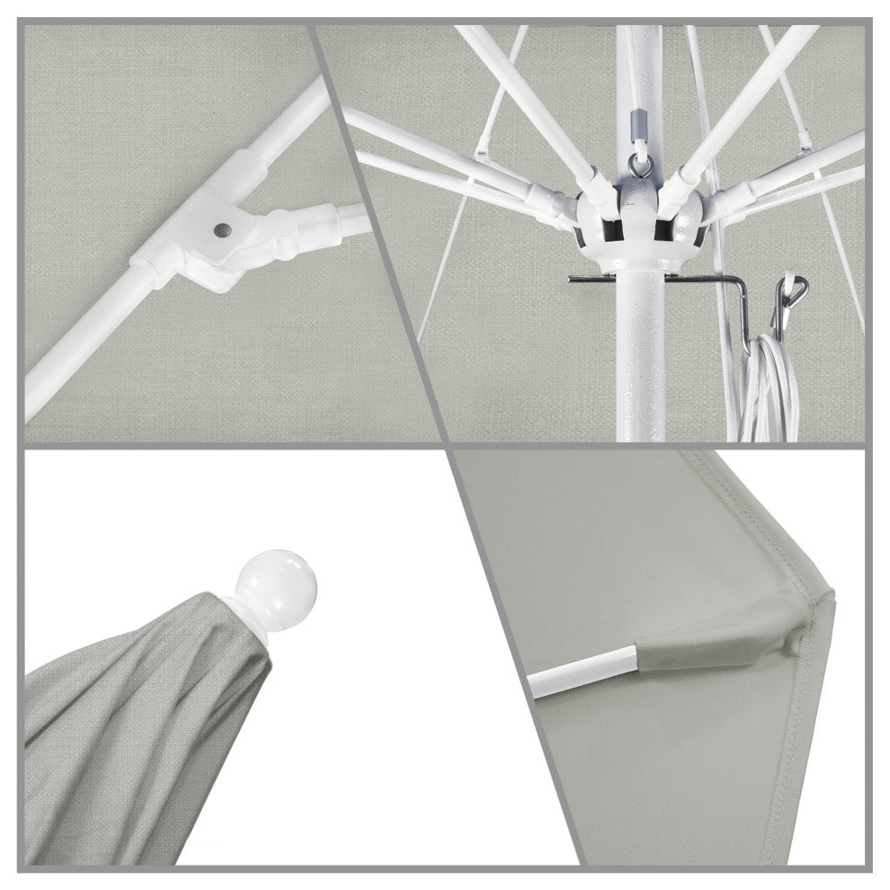 Fiberglass Umbrella White, Granite