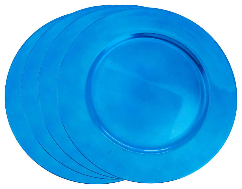 Classic Design Charger Plate, Set of 4, Cobalt Blue