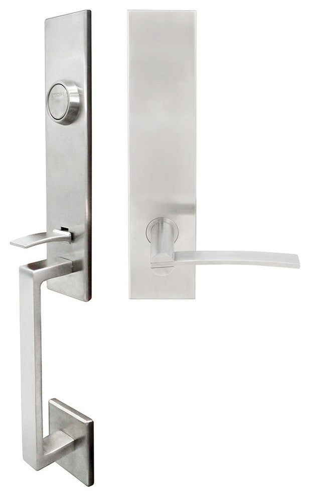 Horizon Lever, Tubular Dummy Handleset, Left Hand, Satin Stainless Steel