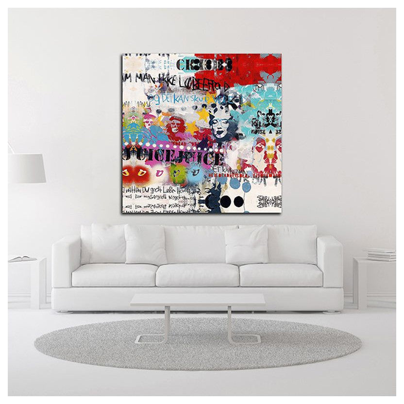 "Juice" by Sean Punk, Print on Canvas, 14"x14"