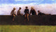 Eastman Johnson Five Boys on a Wall - 15" x 30" Premium Canvas Print