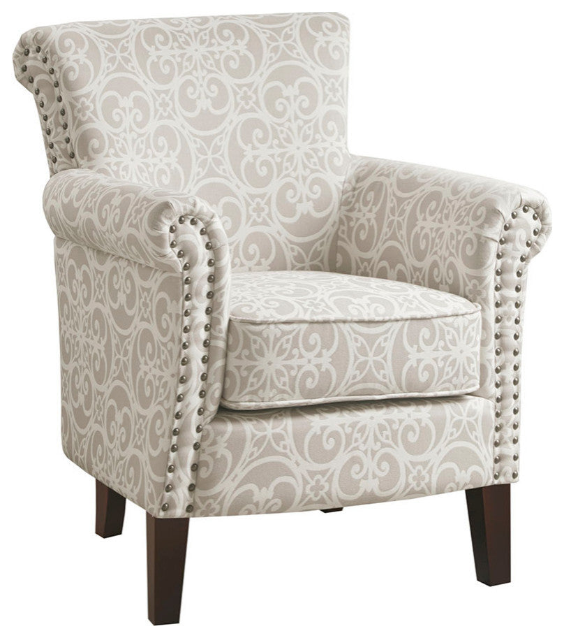 Madison Park Brooke Accent Chair, Natural, Accent Chair