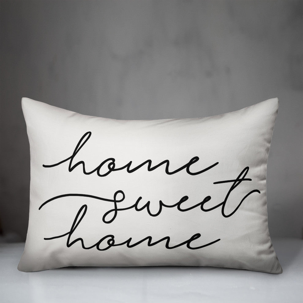 Home Sweet Home Outdoor Throw Pillow, 14x20