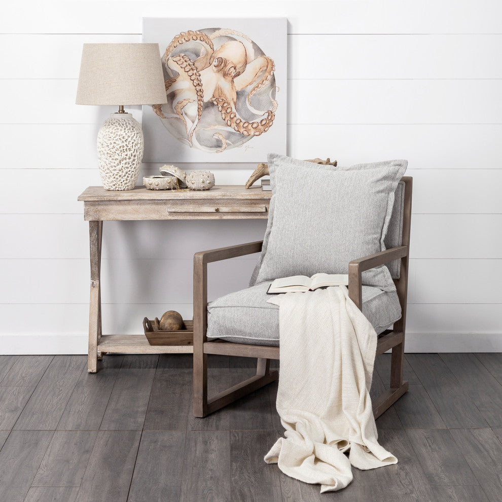 Mariam Beige Coral-Inspired Base Table Lamp