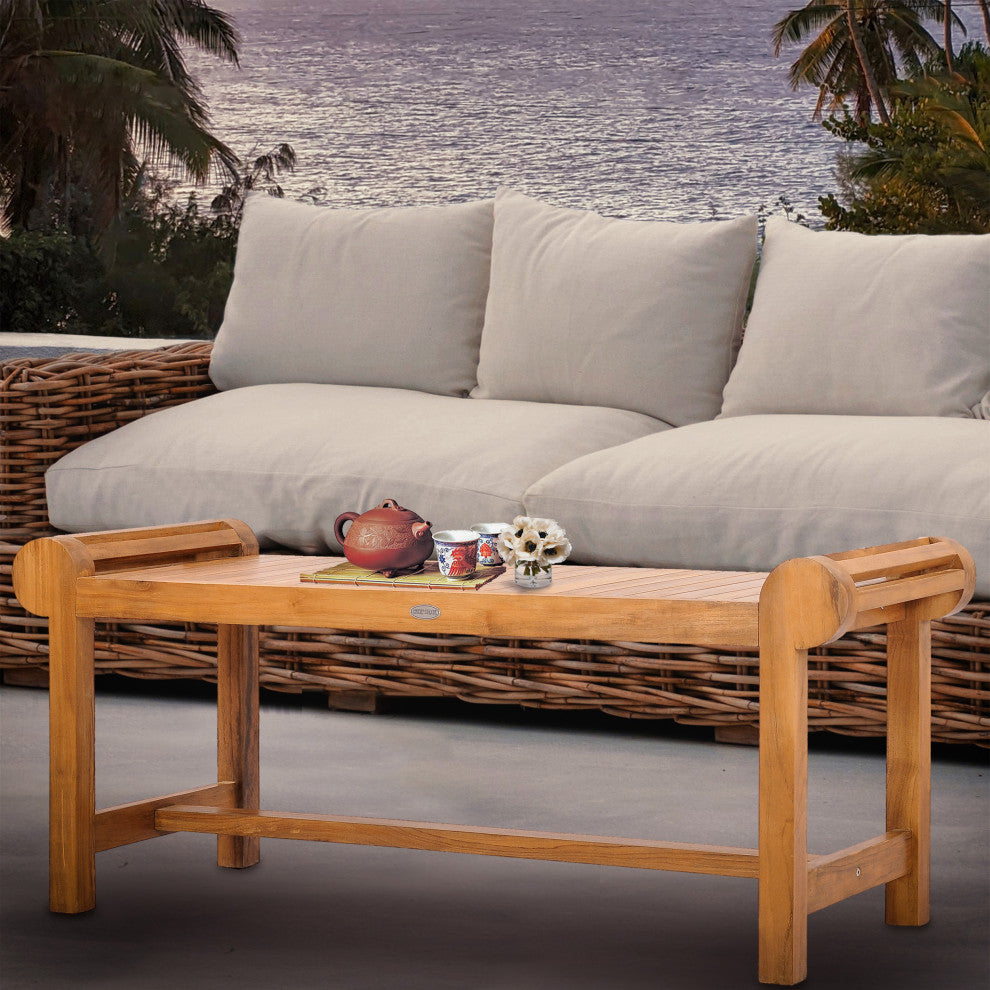 Teak Wood Lutyens Outdoor Patio Coffee Table made from A-Grade Teak Wood
