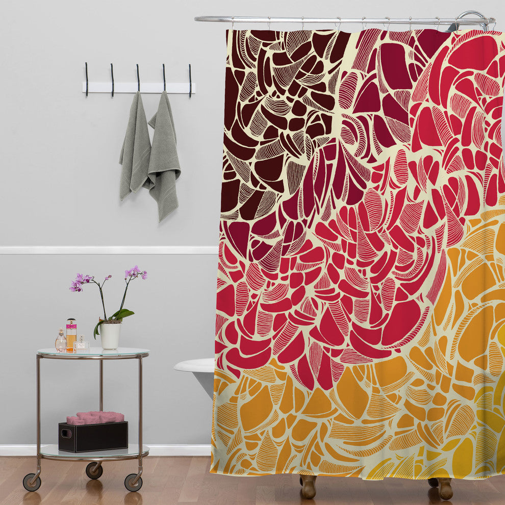 Deny Designs Karen Harris Fossil Blaze Shower Curtain