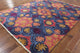Unqiue All Over Design Blue Overdyed 8'x10' Hand Knotted Wool Area Rug H8815
