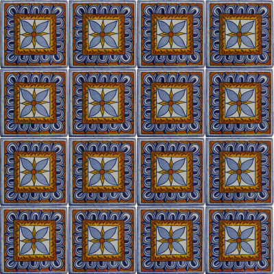 2x2 36 pcs Orizaba Talavera Mexican Tile