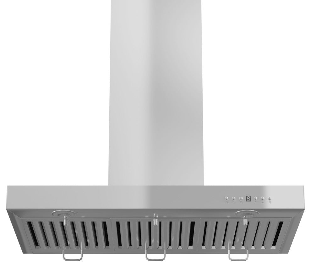 ZLINE 30, Wall Mount Range Hood, Stainless Steel With Crown Molding KECRN-30