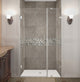 Aston Nautis 42"x72" Completely Frameless Hinged Shower Door, Stainless Steel