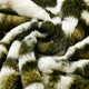 Wild Cat Faux Fur Pillow Shells, Set of 2, Forest Green, 20"x20"