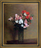 Henri FantinLatour Geraniums Framed Premium Canvas Print, 20"x25"