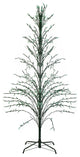 4' Green Lighted Christmas Cascade Twig Tree Outdoor Decoration