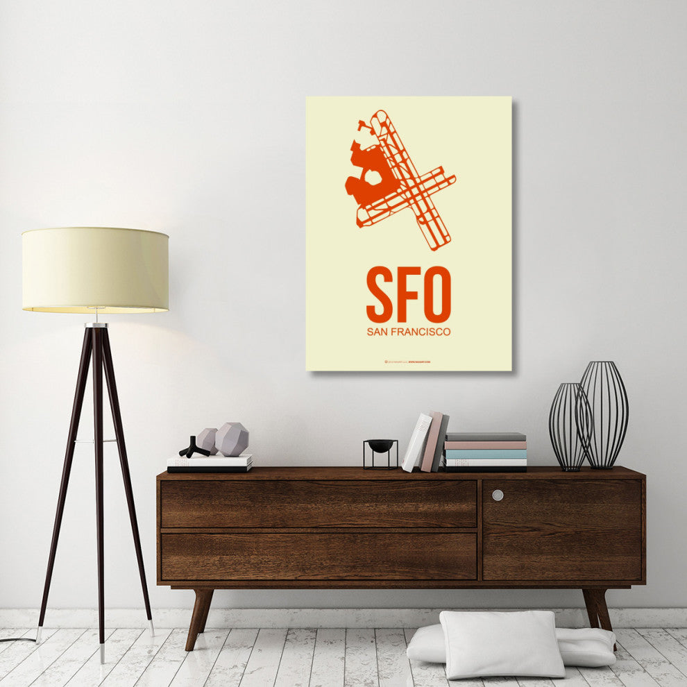 "SFO San Francisco Poster 1" Fine Art Print