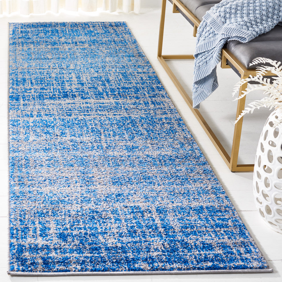 Safavieh Adirondack Collection, ADR116 Rug, Blue/Silver, 2'6"x8'