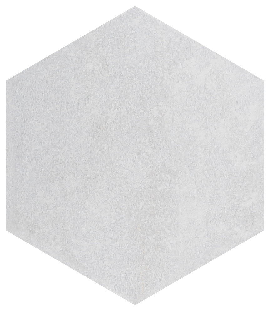 Mazzo Hex White Porcelain Floor and Wall Tile
