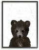 Baby Black Bear Animal Kids Painting, 11"x14"