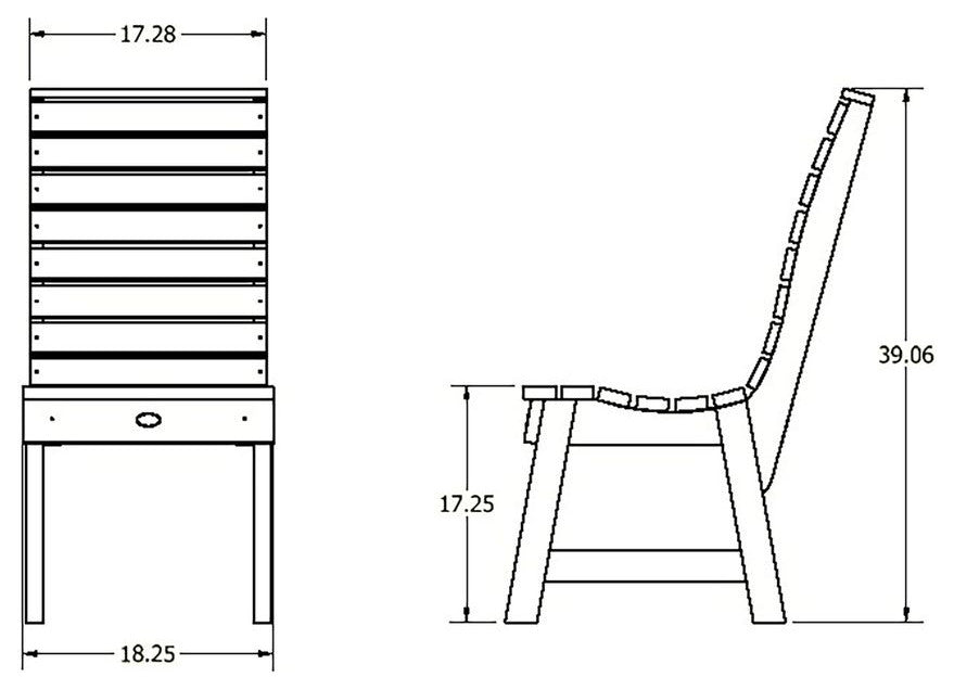 Weatherly Dining Side Chair, Eucalyptus
