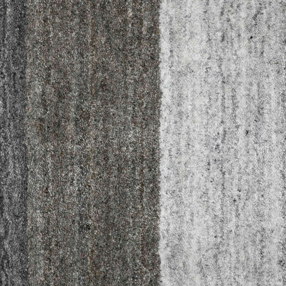 Blend Whitby Area Rug, Gray, 10' x 14', Striped