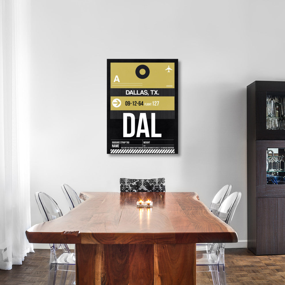 "DAL Dallas Luggage Tag 2" Fine Art Print