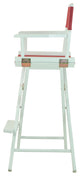 030" Director's Chair White Frame-Burgundy Canvas