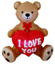 Valentine's Inflatable Bear With Heart, 4'