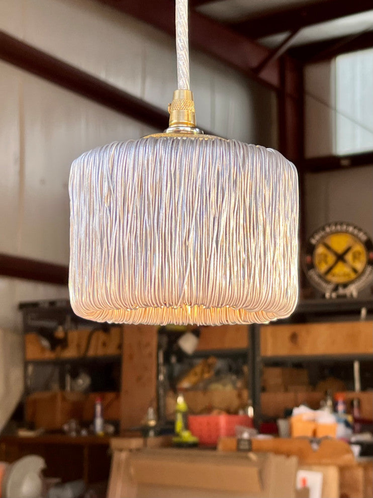 Tesla Wire Coil Shade Mini Pendant 1