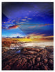 "Sunset Over the Ocean" Photography Metal Wall Art, 3 Panels, 28"x36"