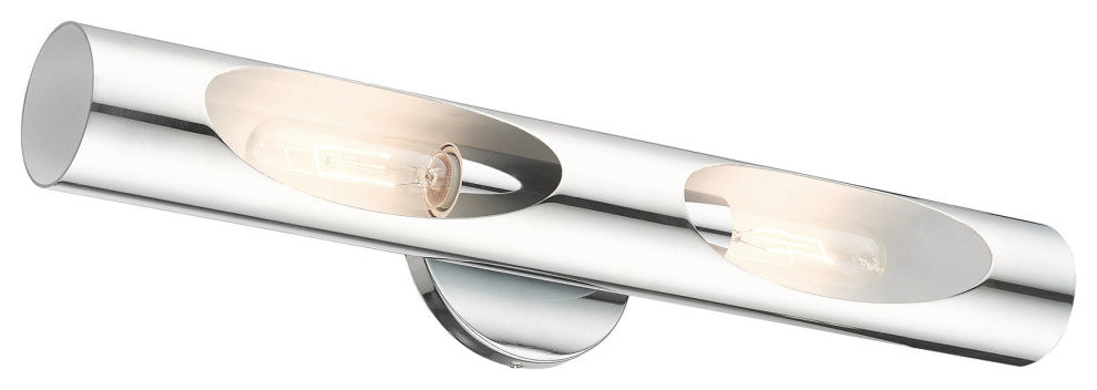 Polished Chrome Contemporary, Minimal, Industrial, Urban, Sleek Sconce