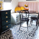 Arte Encaustic Porcelain Floor and Wall Tile, Black