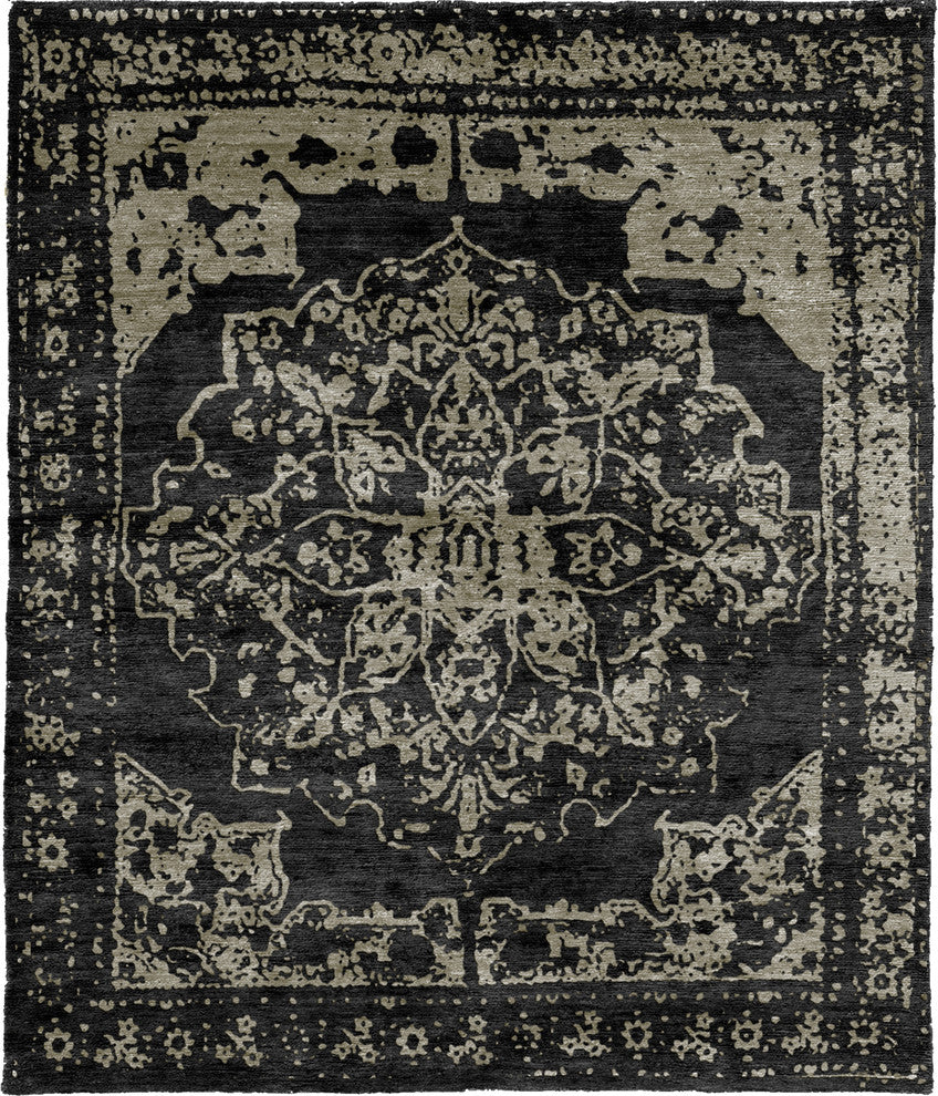 Chasidut D Hand Knotted Tibetan Rug, 6'x9'