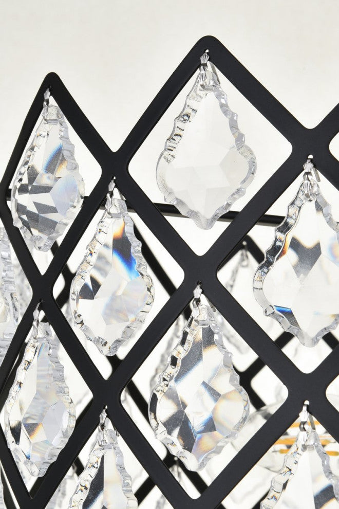 Lacy 13" Flush Mount, Black