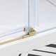 Bel Soft-Close Frameless Sliding Soft Close Shower Door, Gold, 48"