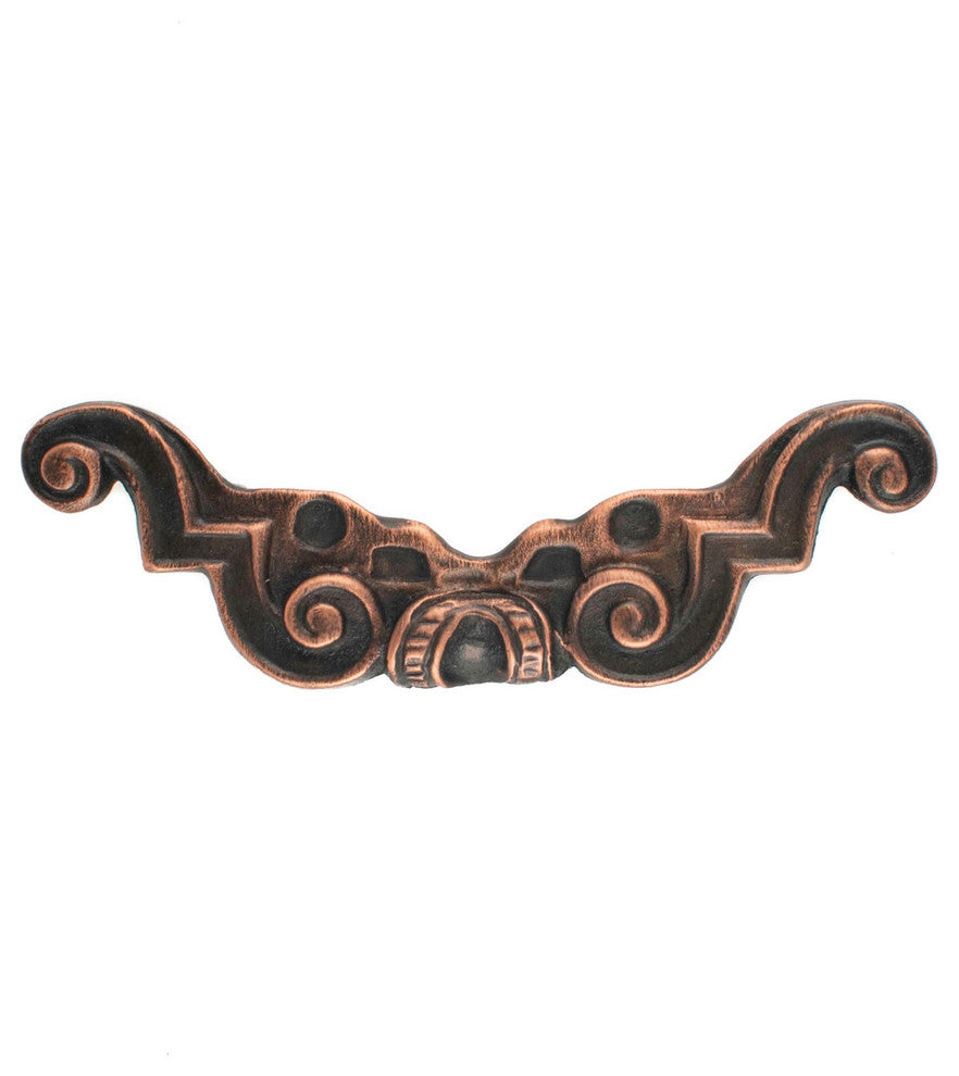 Ornate Pewter Cabinet Pull Hawk Hill Hardware, Copper