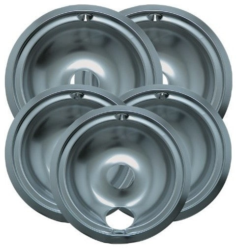 Drip Bowl Economy 3 Small/6" and 2 Large/8", 5-Pack