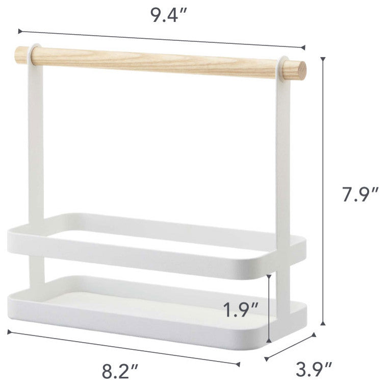 Tosca Tabletop Spice Rack, White