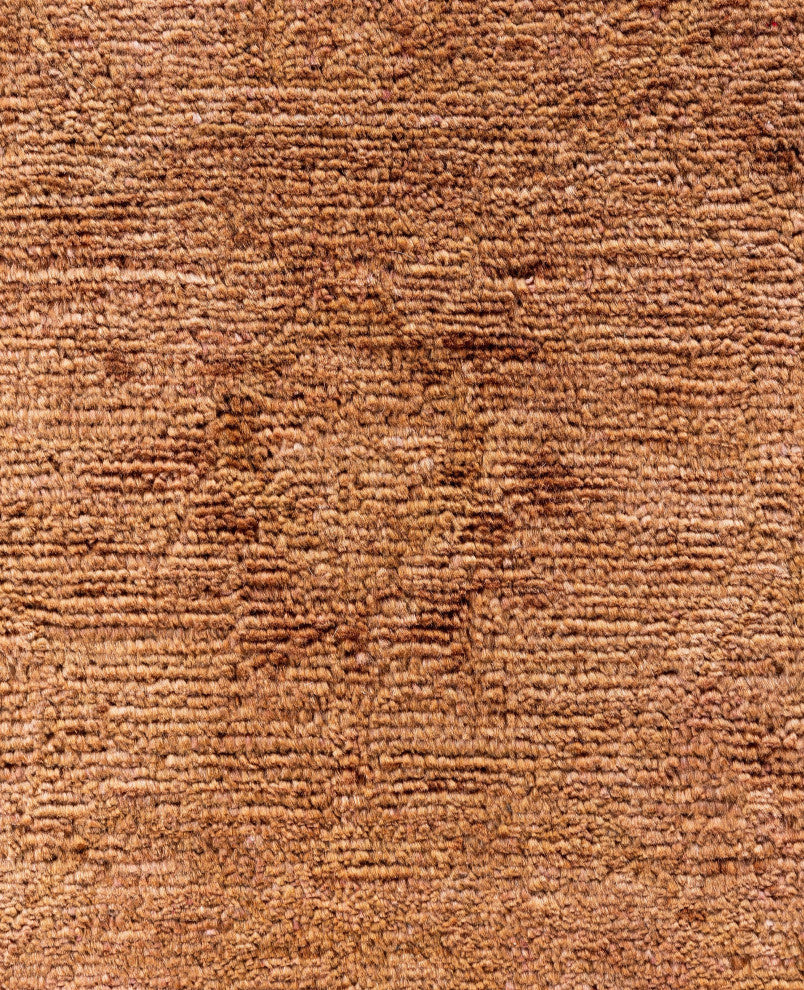 Overdyed One-of-a-Kind Hand-Knotted Area Rug Brown, 8' 1" x 9' 10"
