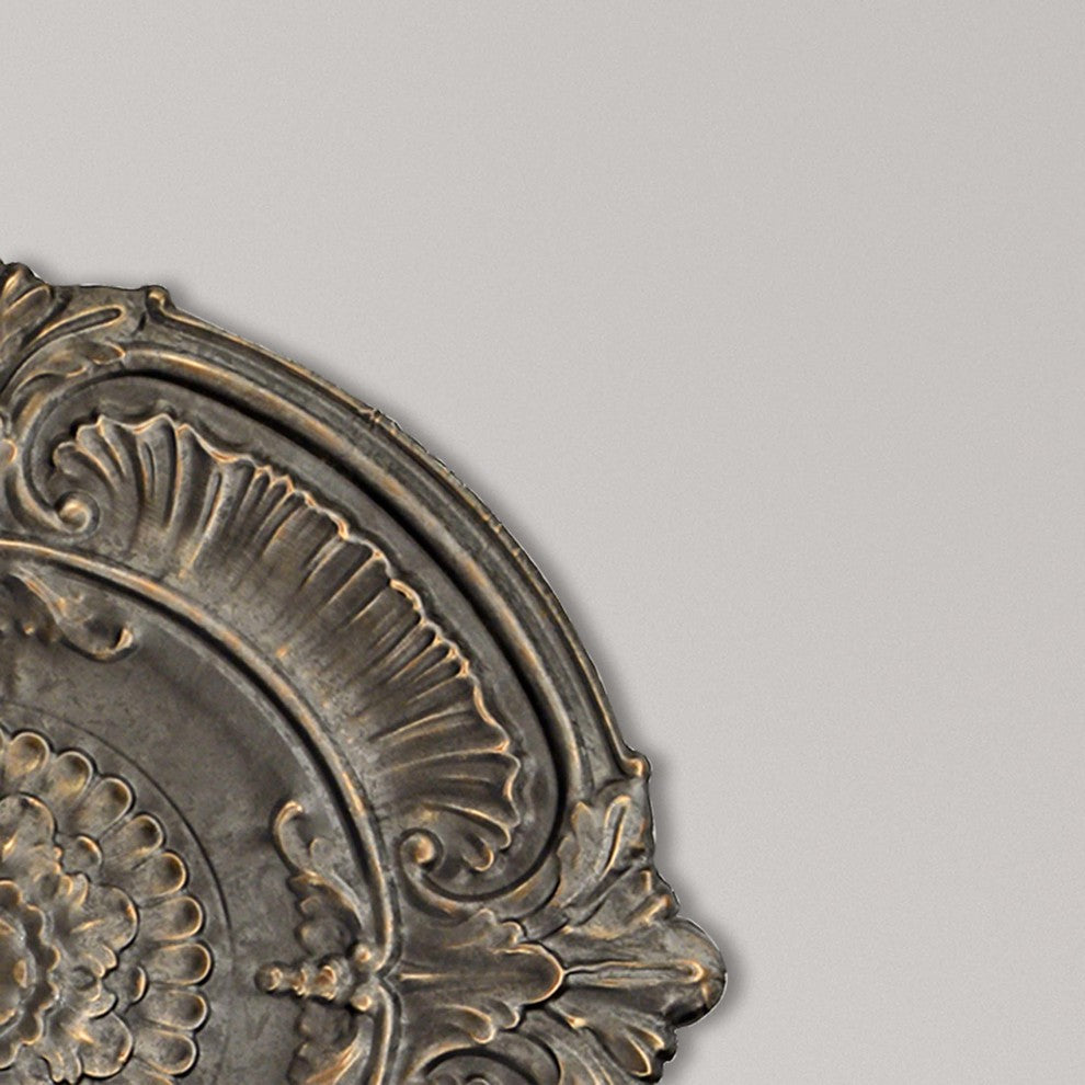 Aged Rosette Medallion Wall Decor