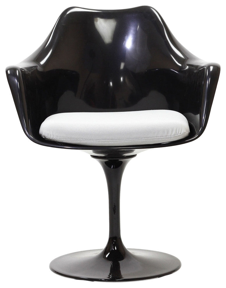 Modern Contemporary Kitchen Dining Armchair White