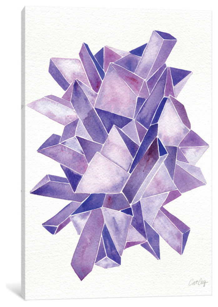 "Amethyst Artprint" by Cat Coquillette, 18x12x1.5, 1-Piece