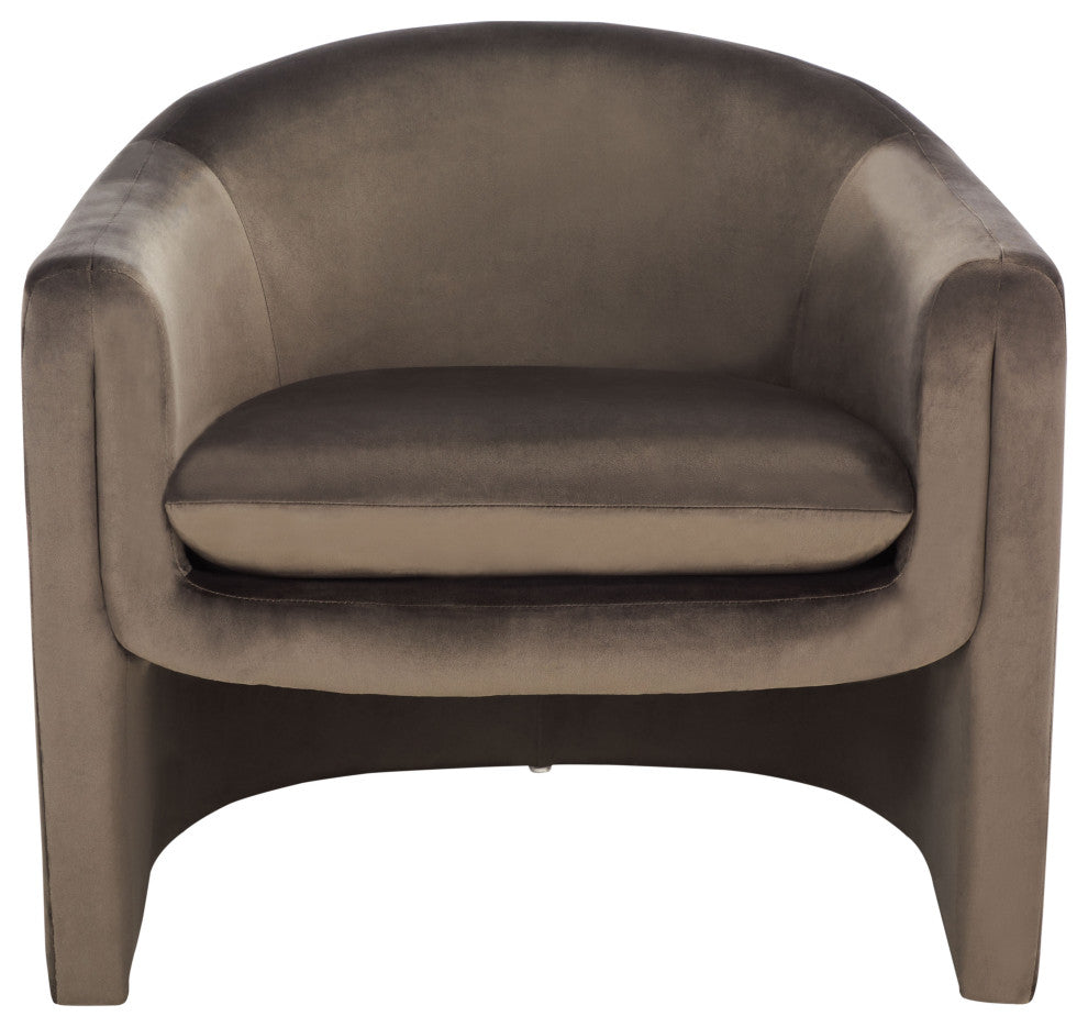 Safavieh Laylette Upholstered Accent Chair, Dark Brown