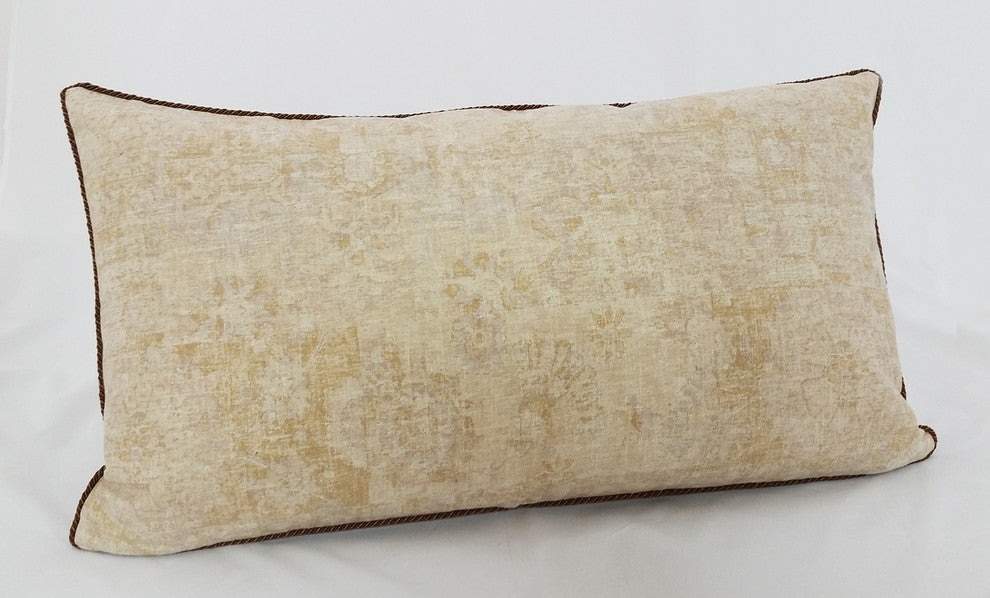 Sleep Pillow in Reno-Sand With Mayodanrope Trim, King